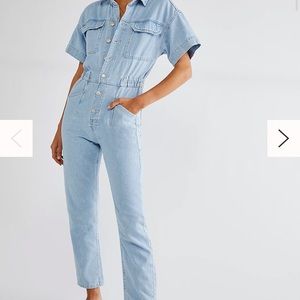 Free People Marci Coverall Denim